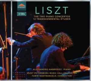 image of Liszt The Two Piano Concertos/12 Transcendental Etudes by Franz Liszt CD Album