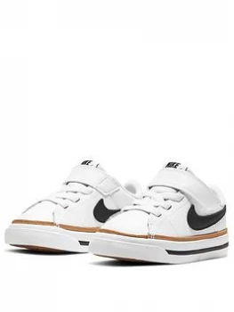 Image of Nike Court Legacy Infant Trainer - White/Black, Size 5