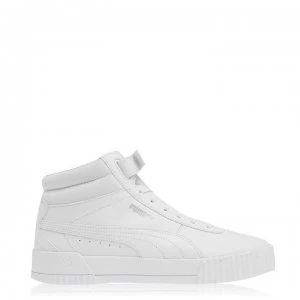 Puma Carina Mid Trainers Junior Girls - White