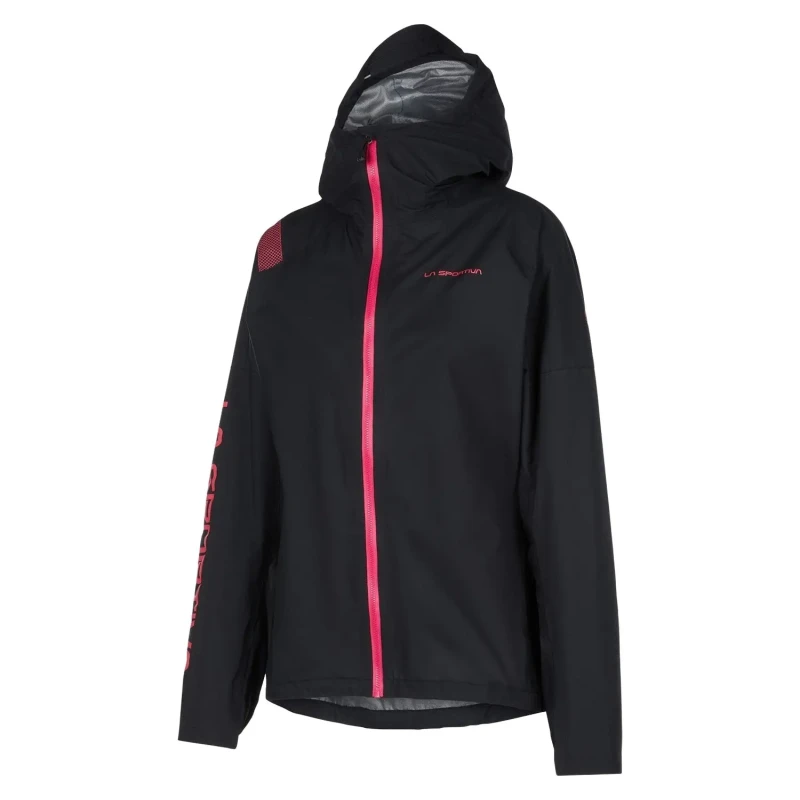 Image of Womens waterproof jacket La Sportiva Pocketshell Noir Female M