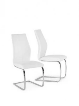 image of Vida Living Enis Pair Of Dining Chairs - White