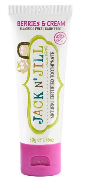 image of Jack N Jill Natural Berries & Cream Toothpaste 50g