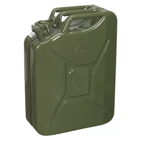 image of Genuine SEALEY JC20G Jerry Can 20ltr - Green