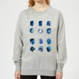 image of Avengers: Endgame Heads Womens Sweatshirt - Grey - L