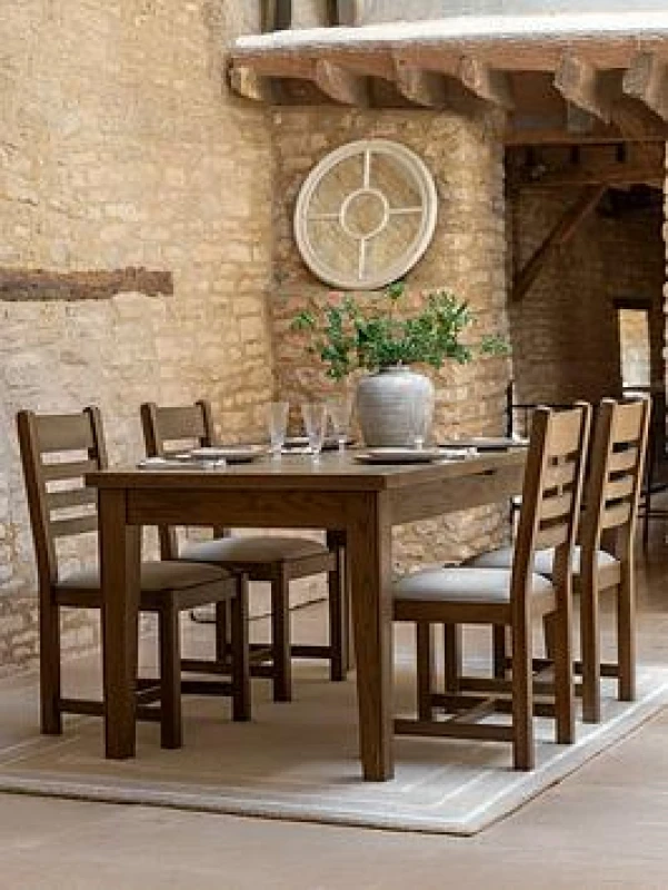 Image of SO'HOME Toledo Oak Extending Dining Table Natural Oak 8 People