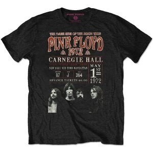 Image of Pink Floyd - Carnegie '72 Unisex Large T-Shirt - Black