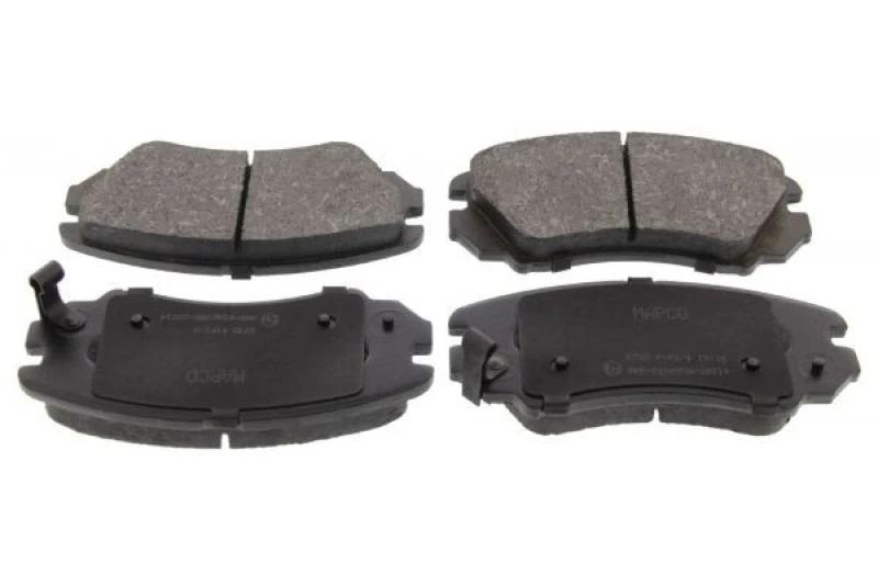 Image of MAPCO 6735 Brake pad set Front Axle, with acoustic wear warning, with anti-squeak plate Brake Pad Set,disc brake (402)