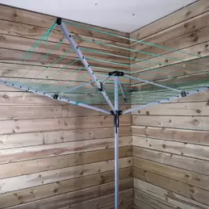 Image of 4 Arm 50m Aluminium Rotary Airer / Washing Line Garden
