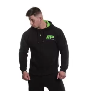 image of Musclepharm Zipped Hoodie Mens - Black