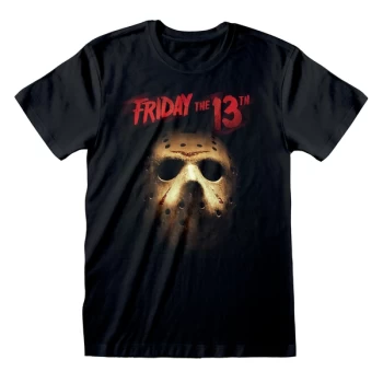 Image of Friday The 13th - Mask Unisex Large T-Shirt - Black