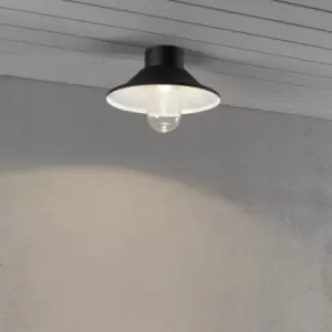 image of Vega Outdoor Classic Wall, Ceiling Light Black, 8W LED, IP44