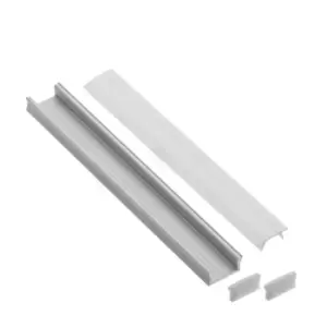 Moderix Aluminium Profile for LED Light Strip - Cover Frosted, Pack of 5. Length