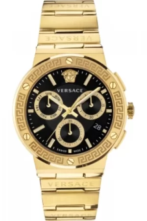 image of Gents Versace Greca Logo Chrono Watch VEZ900421