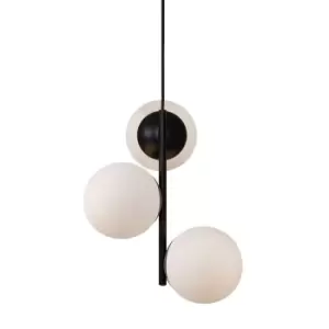 Image of Lilly Globe Wall Lamp Black, E14