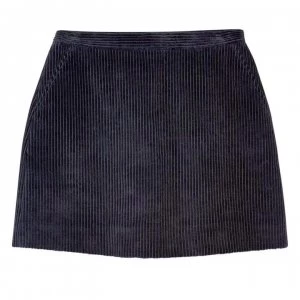 image of Jack Wills Mae A Line Cord Skirt - Navy