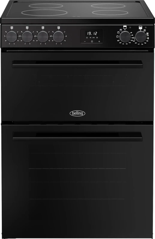 Image of Belling BEL FSA VISION 60EI BLK 60cm Freestanding Induction Cooker 12058 - BLACK BEL FSA VISION 60EI BLK