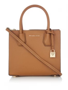 image of Michael Kors Mercer Medium Messenger Bag Tan