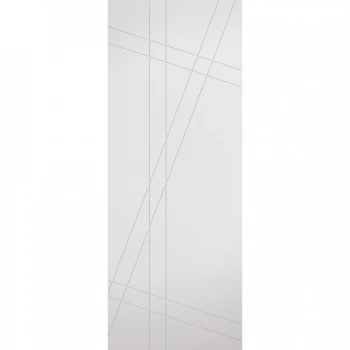 Image of LPD Hastings White Primed Internal Flush Door - 1981mm x 686mm (78 inch x 27 inch)