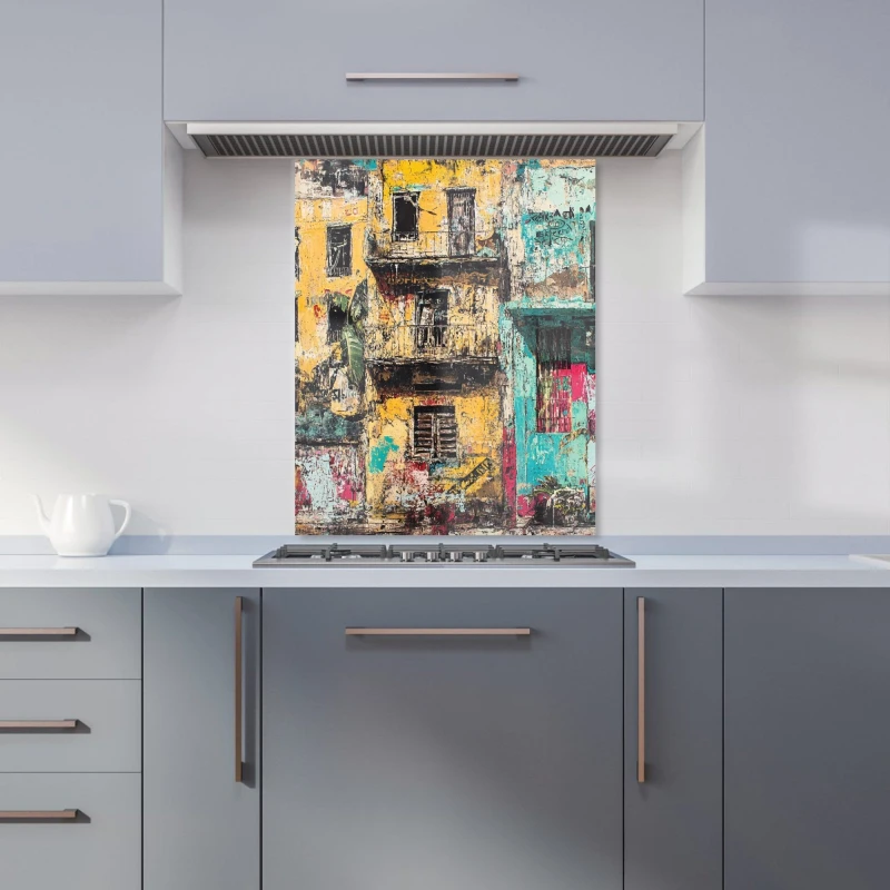 Image of Designer Kitchen Splashbacks Jasper Reed: 00010 Kitchen Splashback Size: 600mm x 750mm Multicolor Unisex 600mm x 750mm