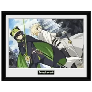 Image of GB Eye Seraph of the End Swords Framed Photographic 16x12 Wood