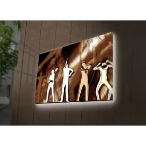 Image of 4570DACT-70 Multicolor Decorative LED Lighted Canvas Painting