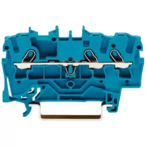 Image of Wago 2001-1304 3 Conductor Ex e II Through Terminal Block Blue