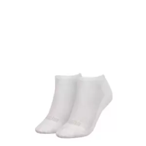 image of Puma Womens 2 Pack Sneaker Trainer Socks - White