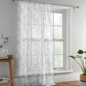 Image of Marinelli Grey Slot Top Voile Panel Grey