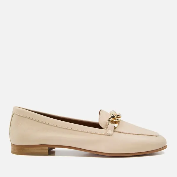 Image of Dune Womens Goldsmith Leather Loafers - UK 7 Cream Flats female 0076510780004736 7