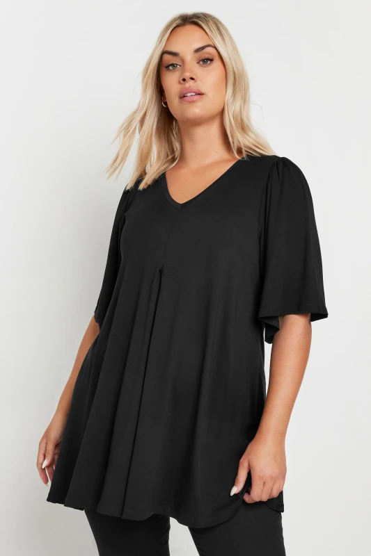 Image of Yours Swing Top Black female