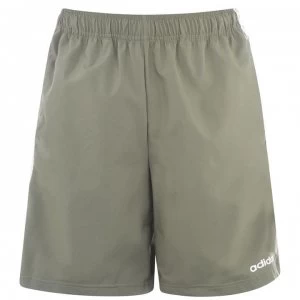 image of adidas Mens 3-Stripes Shorts - Khaki/White