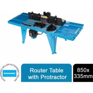 image of Silverline - Router Table with Protractor 850 x 335mm 460793