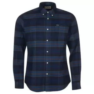 Image of Barbour Mens Kyeloch Tailored Shirt Midnight Tartan XXL