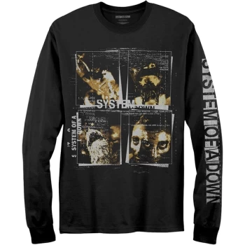 Image of System Of A Down - Face Boxes Unisex Large T-Shirt - Black