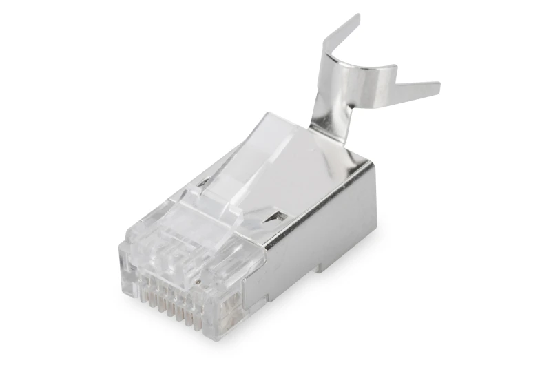 Image of Digitus CAT 6A modular plug for round cable. shielded. 100 pcs.
