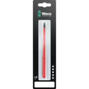 Image of Wera Kraftform Kompakt 65IS Pozi Extra Slim VDE Interchangeable Screwdriver Blade PZ1 154mm
