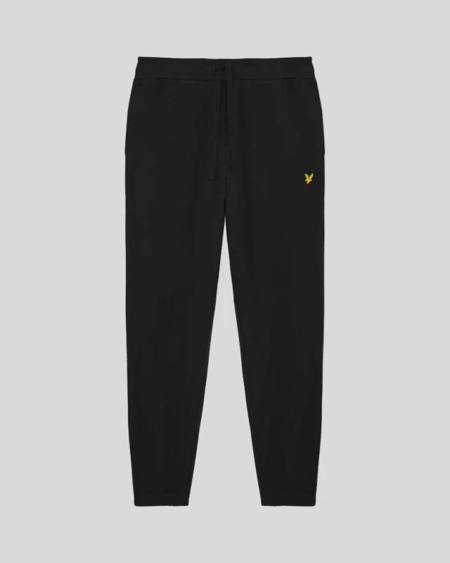 Image of Lyle & Scott Mens Black Slim Sweatpant Plus