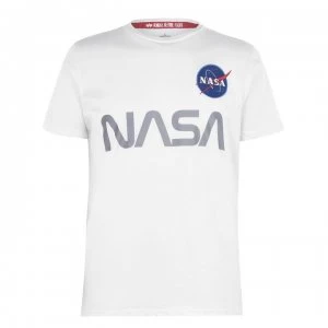 Image of Alpha Industries NASA Reflective Tee - White 09