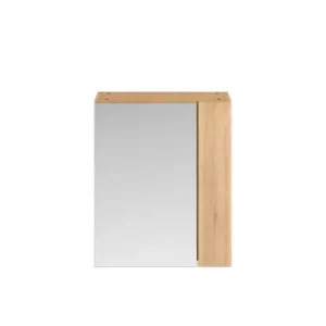 image of Nuie Athena 600mm Mirror Unit (75/25) - Natural Oak