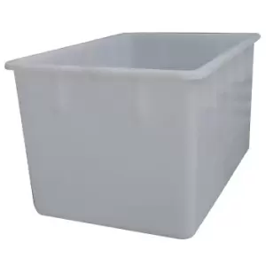 Image of Stacking container made of polyethylene, conical design, capacity 220 litres, natural