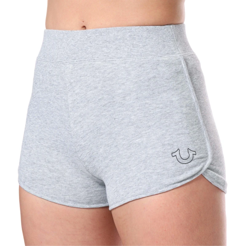 Image of True Religion Horseshoe Logo Track Shorts - Grey Grey 10