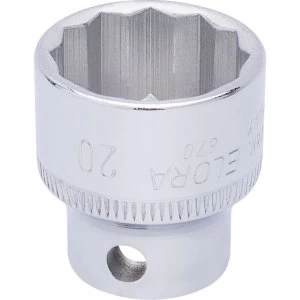 Image of Elora 3/8" Drive Bi Hexagon Socket Metric 3/8" 20mm