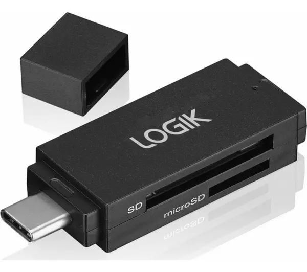 image of Logik LCRTPC23 USB Type-C Memory Card Reader