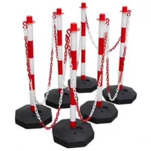 image of Sealey RWSBKIT Red/White Post & Chain Kit 25m