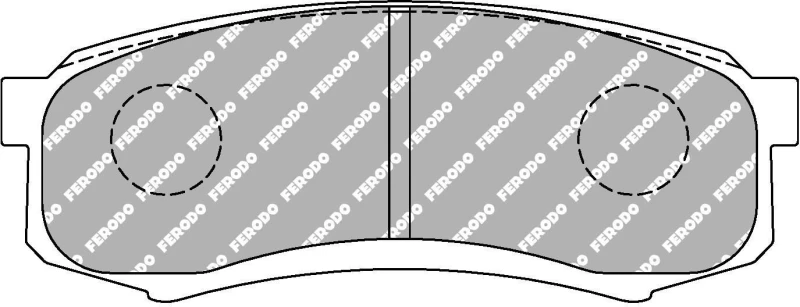 Image of Brake pad set FERODO RACING FCP1021H