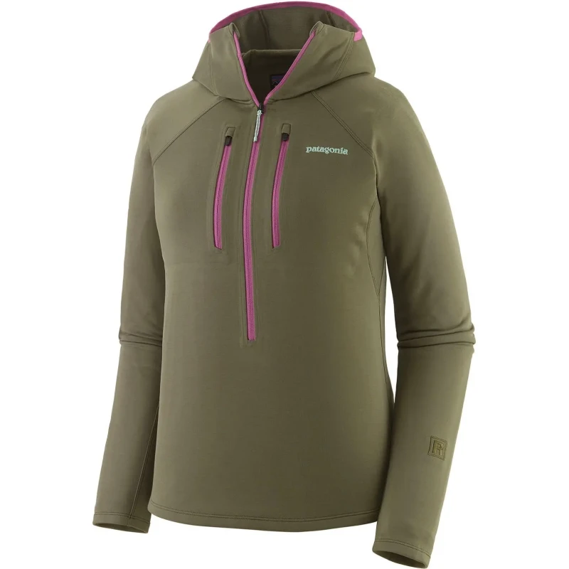 Image of Womens zip hoodie Patagonia R1 Vert Female M