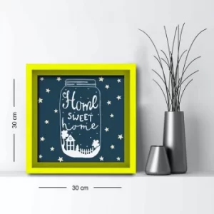 Image of 3030AHS-062 Multicolor Decorative Framed MDF Painting
