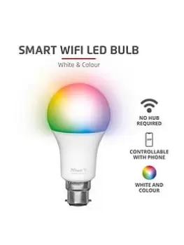 Image of Trust B22 Smart WiFi Bulb - White & Colour