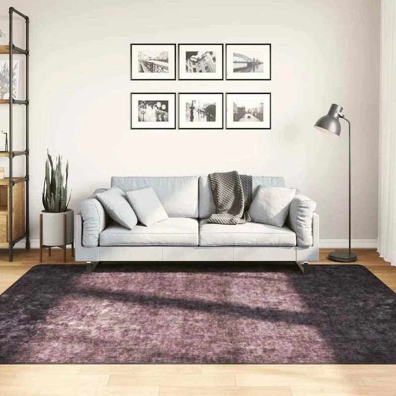 Image of VIDAXL Rug Washable 160x230cm Anthracite Anti Slip Vidaxl 8720286653890