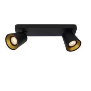 Image of Turnon Modern Twin Ceiling Spotlight - LED Dim to warm - GU10 - 2x5W 2200K/3000K - Black